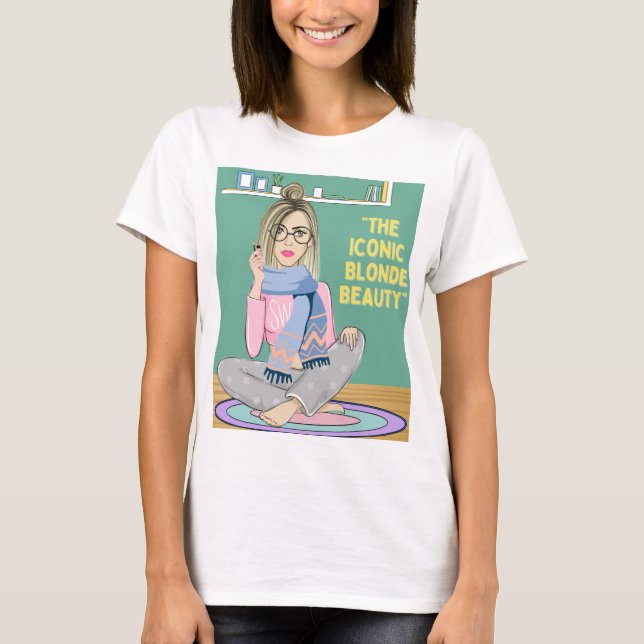 T-SHIRT L'ICONEC BLONDE BEAUTY (Devant)