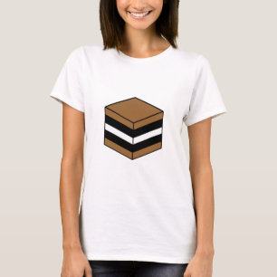 T-shirt Licorice All Sort - Brown, blanc et noir
