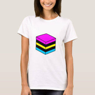 T-shirt Licorice All Sort - magenta, jaune, bleu et noir