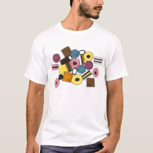 T-shirt Licorice Allsort Toutes Sortes Licorice Bonbons de