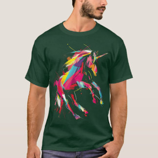 T-shirt Licorne Arc-en-ciel Animalerie Zoo drôle