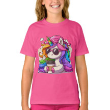 Licorne Cool avec des Lunettes de Soleil et Café