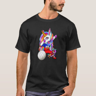 T-shirt Licorne Dabbing Fans de Volleyball Haïti Maillot H
