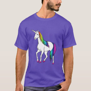T-SHIRT LICORNE D'ARC-EN-CIEL