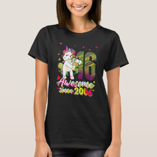 T-shirt Licorne de 16 ans faisant du flossing pour son 16è