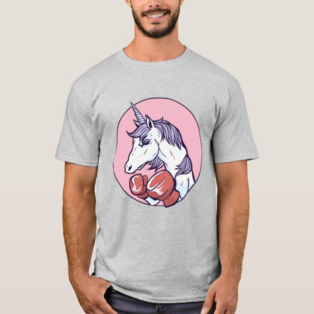 T-shirt Licorne de Boxe (Devant)
