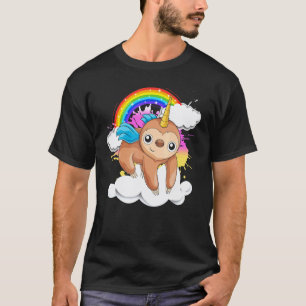 T-shirt Licorne de conte de fées Zoo Animal Mignon Arc-en-