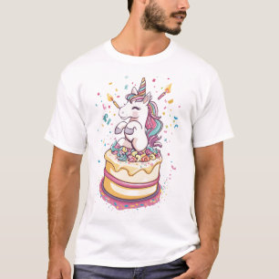 T-shirt Licorne de fête d'anniversaire (1)