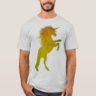 T-shirt Licorne de grunge d'or