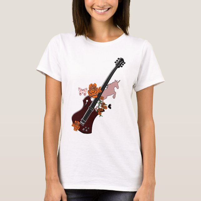 T-shirt Licorne de guitare (Devant)