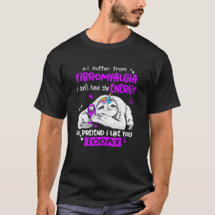 T-shirt Licorne de paresse mignonne Je souffre de sensibil