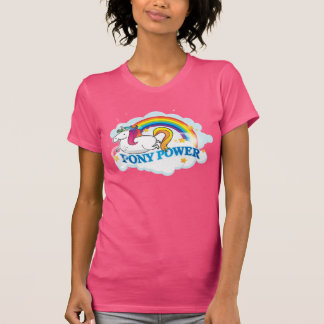 T-shirt Licorne de puissance de poney