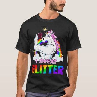 T-shirt Licorne de Workout Magique I Sueur Paillettes Gym 