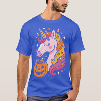 T-shirt Licorne d'Halloween Mignonne drôle