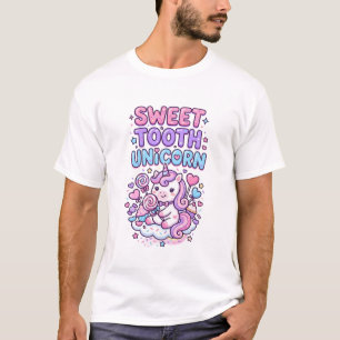 T-shirt Licorne Douce Dent Licorne Mignonne Pastel Mignon