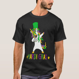 T-shirt Licorne farceuse qui fait dabbing Mardi Gras La No