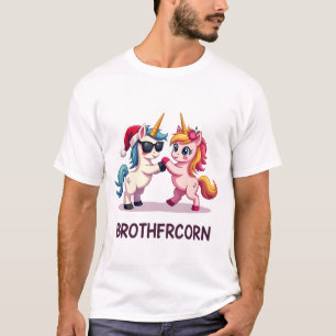 T-shirt Licorne frère-corn Famille assortie Pyjama Noël