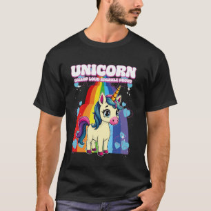 T-shirt Licorne Galop Étincelle Bruyant Fière Licorne