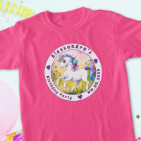 Licorne Magique Anniversaire Personnalisé Pastel