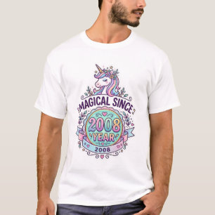T-shirt Licorne Magique Depuis Année Conception Graphique 