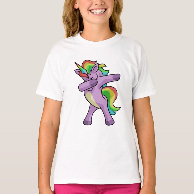 T-shirt Licorne mignonne Dabbers (Devant)