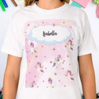 Licorne Mignonne & Étoiles Roses pour Filles Perso