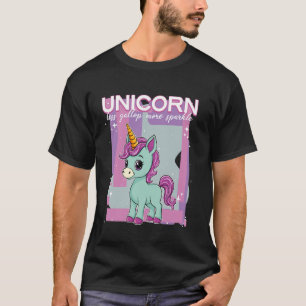 T-shirt Licorne Moins Galoper Plus Étincelle Licorne