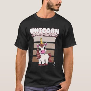 T-shirt Licorne Moins Galoper Plus Étincelle Licorne 2