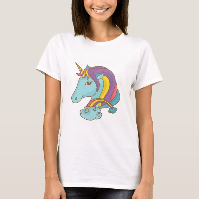 T-shirt Licorne Pastel (Devant)