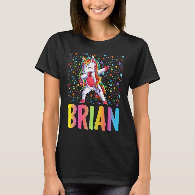 T-shirt Licorne qui Dab Brian (Devant)
