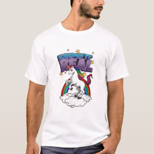 T-shirt licorne Rester Réel