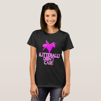 T-shirt Licorne scintillante pégase paillettes s'en fiche