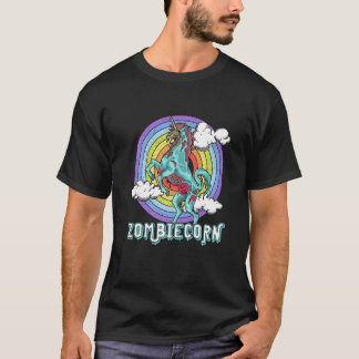 T-shirt Licorne zombie Arc-en-ciel de licorne zombie effra