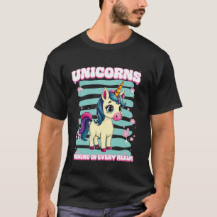 T-shirt Licornes Brillantes Dans Chaque Licorne De Règne