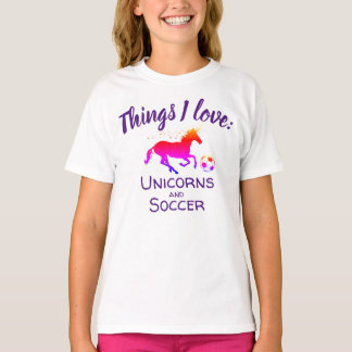 T-shirt Licornes et football