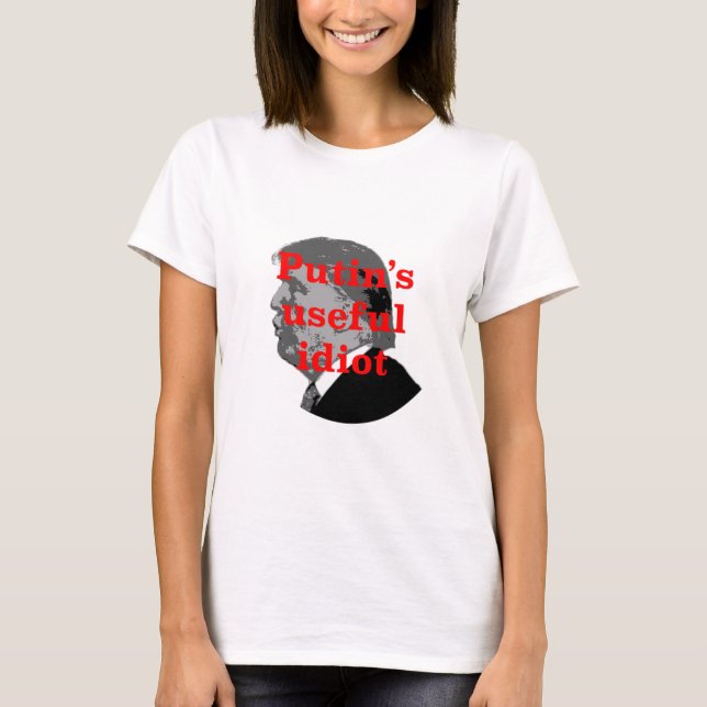 T-shirt L'idiot utile de Poutine (Devant)