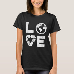 T-shirt Liebe Jour des terres 90s Enfants Recyclés Vintage