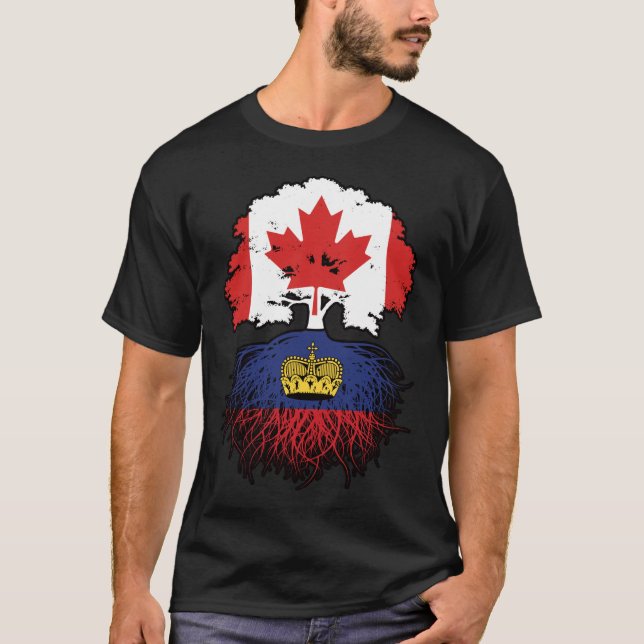 T-shirt Liechtenstein Canada Tree (Devant)
