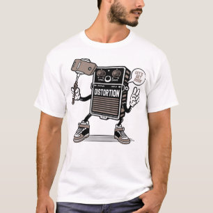 T-shirt Lien de distorsion de l'effet de guitare