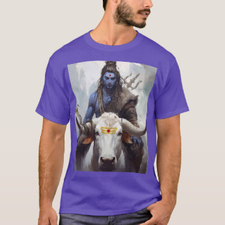 T-shirt Lien divin Seigneur Shiva et artiste fille Nandi