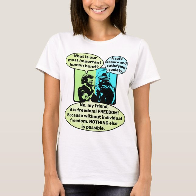 T-shirt Lien humain (lumière) (Devant)