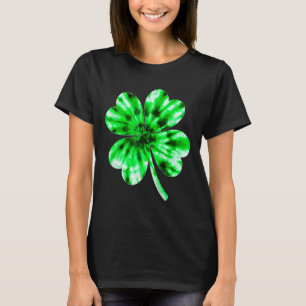 T-shirt Lien Tie-Dye Shamrock Irlandais Bonne Fête de la S