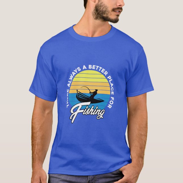 T-SHIRT LIEU DE CITATION DE PÊCHE (Devant)