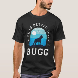 T-shirt Life Better Bug Vintage Blue Chien Maman Papa