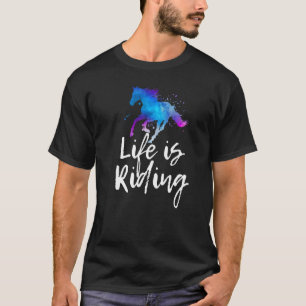T-shirt LIFE EST ÉQUITATION Cheval équin équin équitation 