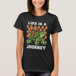 T-shirt Life Is A Journey Women Black