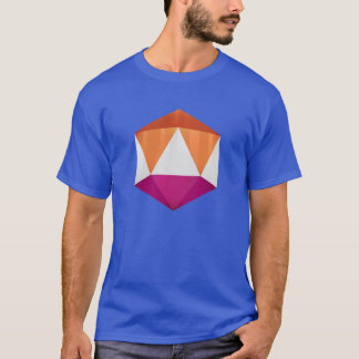 T-shirt Life is Strangerue Colors Steph Gingrich D20 Dice 