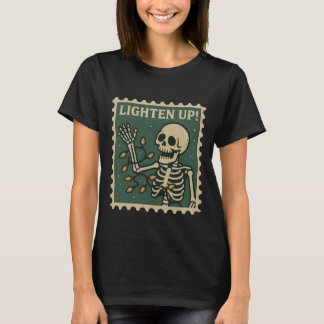 T-shirt Lighten Up Skeleton Christmas Lights Women’s
