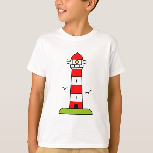 T-shirt Lighthouse pour enfants | Thème plage naut (Devant)