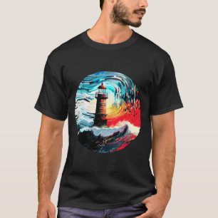 T-shirt Lighthouse Sea World Ocean Beauty Discovery Voyage